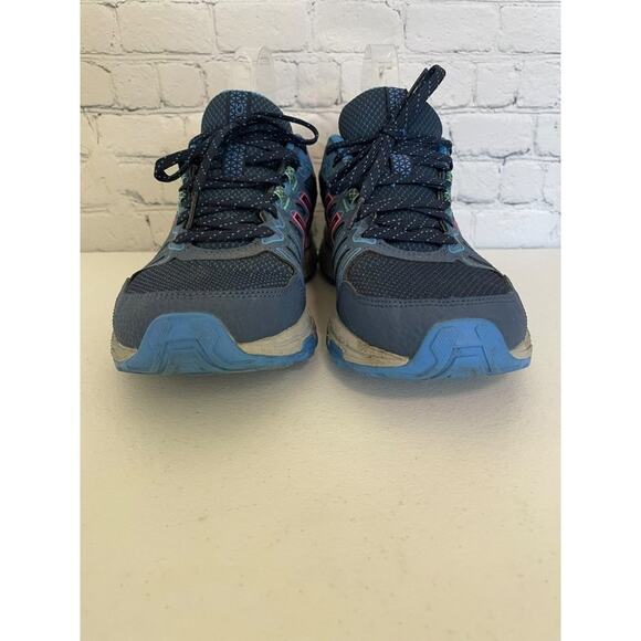 Women's Asics Gel Venture 7 Running Sneakers Size 8.5 Blue/Gray/Pink-Gently Used - Picture 4 of 12